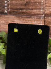 Load image into Gallery viewer, Peridot Sterling Silver Stud Earrings