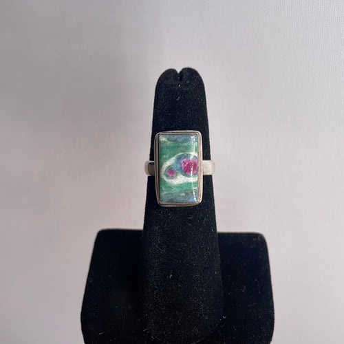 Ruby Fuchsite Size 5 Sterling Silver Ring