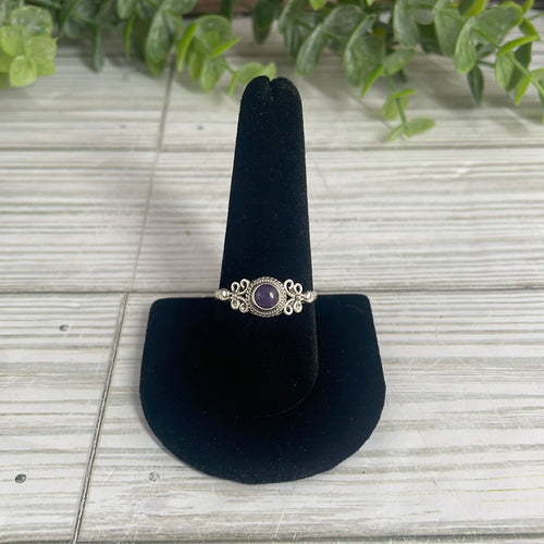 Lepidolite Size 10 Sterling Silver Ring