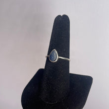 Load image into Gallery viewer, Sapphire Size 8 Sterling Silver Ring