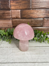 Load image into Gallery viewer, Rose Quartz Mushroom Carving