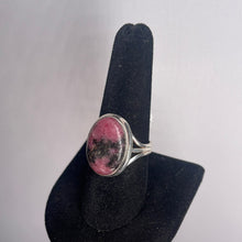 Load image into Gallery viewer, Rhodonite Size 9 Sterling Silver Ring