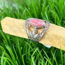 Load image into Gallery viewer, Rhodochrosite Sterling Silver Ring Size 10