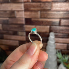 Load image into Gallery viewer, Chrysocolla Size 6 Sterling Silver Ring