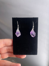 Load image into Gallery viewer, Amethyst Point Sterling Silver Earrings