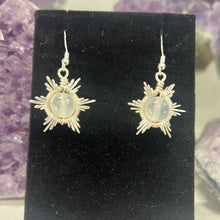 Load image into Gallery viewer, Selenite Star Wire-Wrapped Earrings