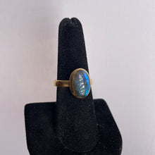 Load image into Gallery viewer, Labradorite Size 8 14k Gold Plated Ring