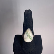 Load image into Gallery viewer, Green Tourmaline Size 10 Sterling Silver Ring