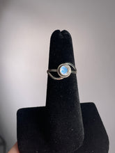 Load image into Gallery viewer, Rainbow Moonstone SZ 5 Sterling Silver Ring
