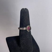 Load image into Gallery viewer, Watermelon Tourmaline Size 7 Sterling Silver Ring