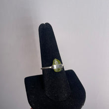 Load image into Gallery viewer, Peridot Size 9 Sterling Silver Ring