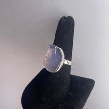 Load image into Gallery viewer, Lavender Rose Quartz Size 9 Sterling Silver Ring