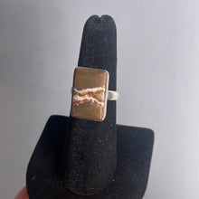 Load image into Gallery viewer, Agatized Copper Size 7 Sterling Silver Ring