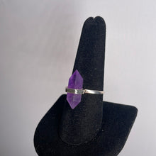 Load image into Gallery viewer, Amethyst Size 9 Sterling Silver Ring