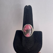 Load image into Gallery viewer, Rhodonite Size 9 Sterling Silver Ring