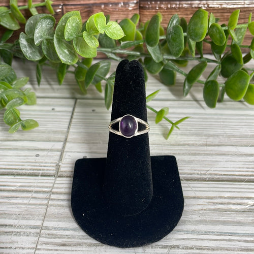 Amethyst Size 6 Sterling Silver Ring