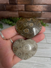 Load image into Gallery viewer, Agatized Coral Heart Small