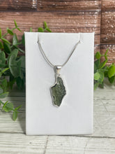 Load image into Gallery viewer, Moldavite Sterling Silver Pendant
