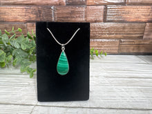 Load image into Gallery viewer, Malachite Sterling Silver Pendant