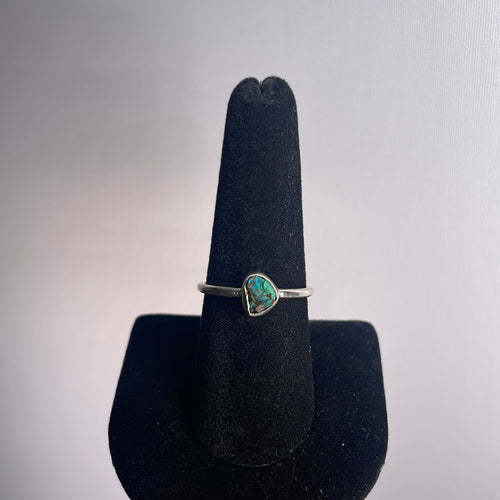 Chrysocolla Size 8 Sterling Silver Ring
