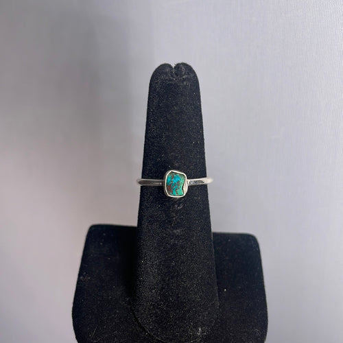 Chrysocolla Size 6 Sterling Silver Ring