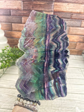 Load image into Gallery viewer, Large Rainbow Fluorite Slab