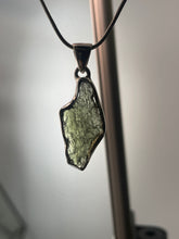 Load image into Gallery viewer, Moldavite Sterling Silver Pendant