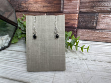 Load image into Gallery viewer, Black Onyx Sterling Silver Dangle Earrings