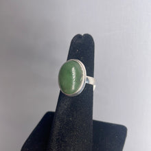 Load image into Gallery viewer, Jade Size 5 Sterling Silver Ring