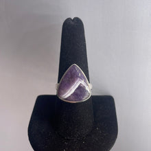 Load image into Gallery viewer, Amethyst Size 9 Sterling Silver Ring