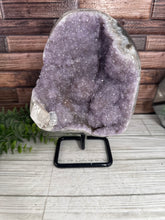Load image into Gallery viewer, Amethyst and Calcite on Stand