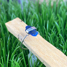 Load image into Gallery viewer, Lapis Lazuli Sterling Silver Ring Size 10