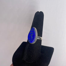 Load image into Gallery viewer, Lapis Lazuli Size 8 Sterling Silver Ring