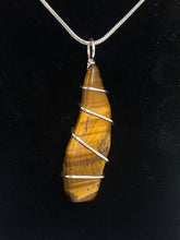Load image into Gallery viewer, Tiger Eye Wire-Wrapped Pendant