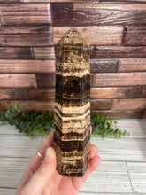 Load image into Gallery viewer, Chocolate Calcite Tower Large