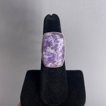 Load image into Gallery viewer, Lepidolite Size 6 Sterling Silver Ring