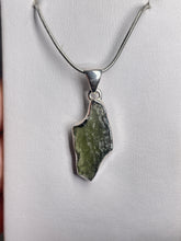 Load image into Gallery viewer, Moldavite Sterling Silver Pendant