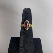 Load image into Gallery viewer, Garnet Size 6 14k Gold Plated Ring