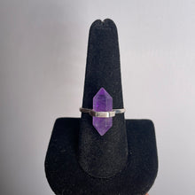 Load image into Gallery viewer, Amethyst Size 9 Sterling Silver Ring