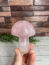 Load image into Gallery viewer, Rose Quartz Mushroom Carving