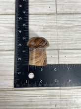 Load image into Gallery viewer, Chocolate Calcite Mushroom Carving