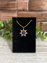 Load image into Gallery viewer, Lapis Lazuli Star/Snowflake Wire-Wrapped Pendant