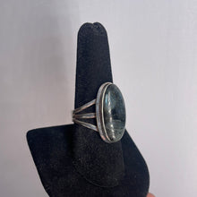 Load image into Gallery viewer, Larvikite Size 9 Sterling Silver Ring