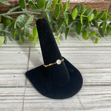 Load image into Gallery viewer, Rainbow Moonstone Size 10 14k Gold Plated Ring