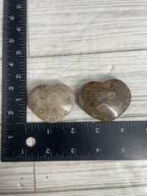 Load image into Gallery viewer, Agatized Coral Heart Small