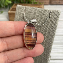 Load image into Gallery viewer, Rainbow Fluorite Sterling Silver Pendant