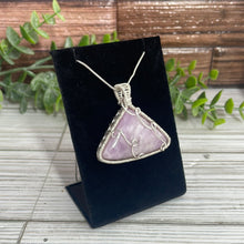 Load image into Gallery viewer, Kunzite Wire-Wrapped Pendant