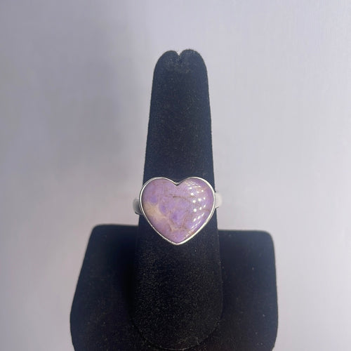 Purple Jade Size 9 Sterling Silver Ring