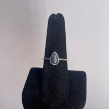 Load image into Gallery viewer, Sapphire Size 8 Sterling Silver Ring