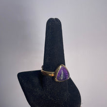 Load image into Gallery viewer, Amethyst Size 10 14k Gold Plated Ring
